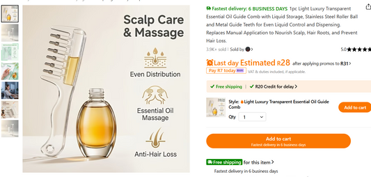 Sliqd Aura™ ScalpSliq Oil Massage Comb